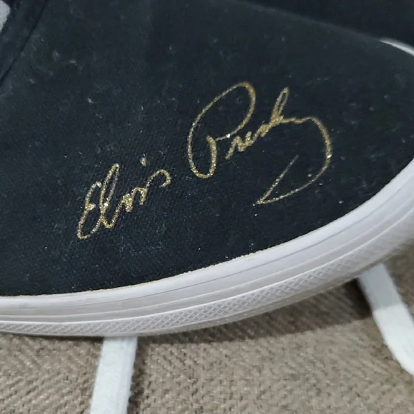 Elvis Presley Black and White Sneakers - Picture 3 of 12